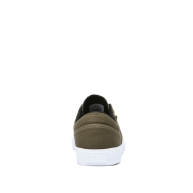 Supra Mens COBALT Olive/Black/white Low Top Shoes | CA-51830